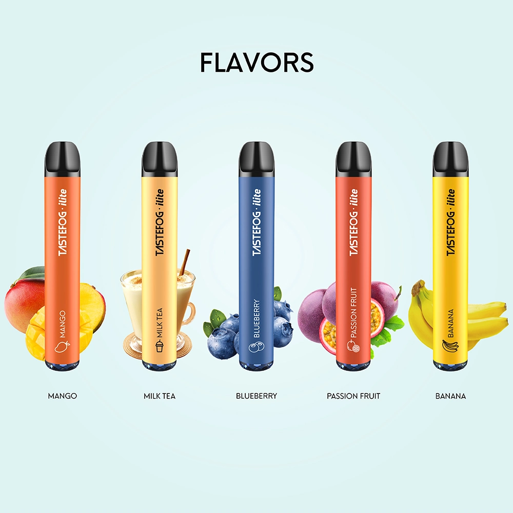 New Arrival Tastefog Ilite 600puffs Factory Wholesale Tpd Certificate Electronic Cigarette Disposable Vape