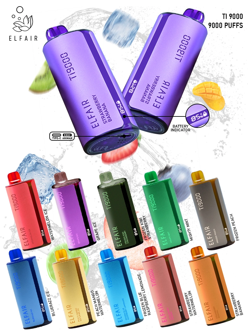 Hot Sale Factory Direct Price 9000puffs 17 Flavors Vape Pod 5% Disposable Vape