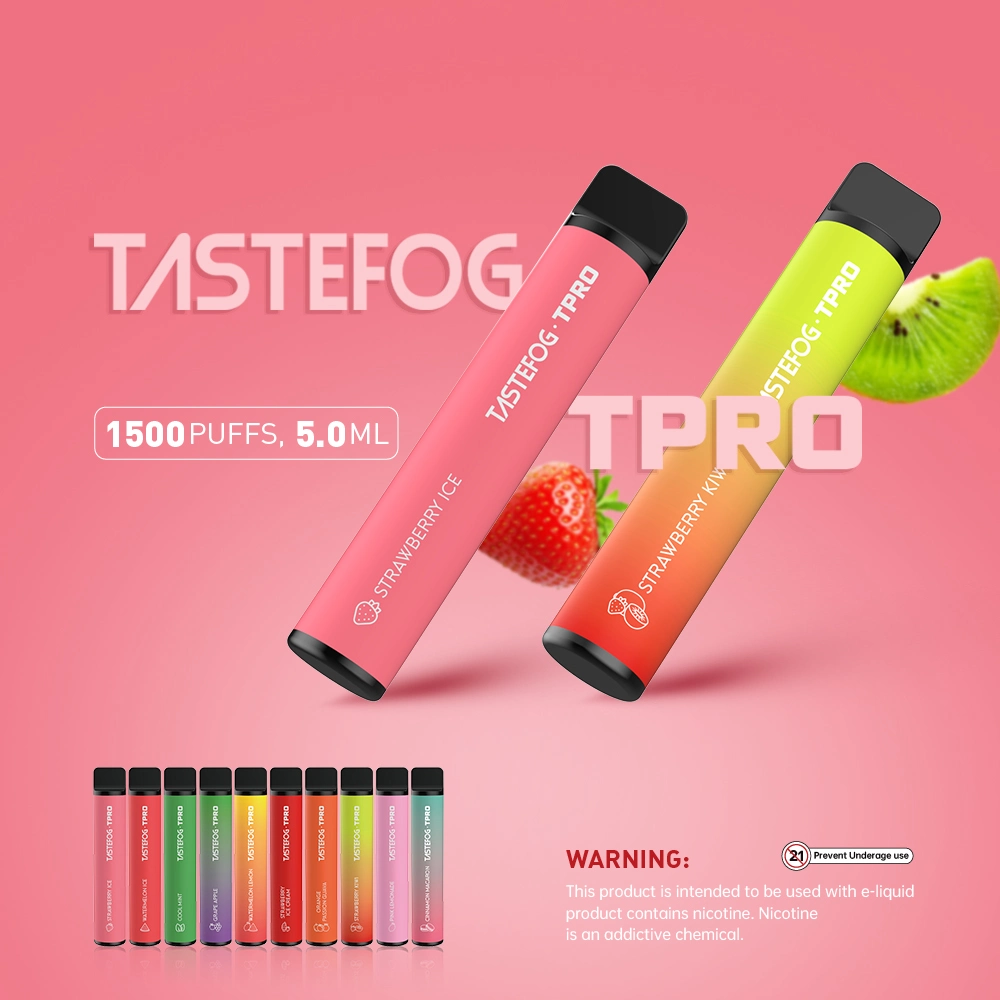 Tastefog Disposable Vaporizer 1500puffs Disposable Pod Vape Bar Electronic Cigarette Electric Hookah