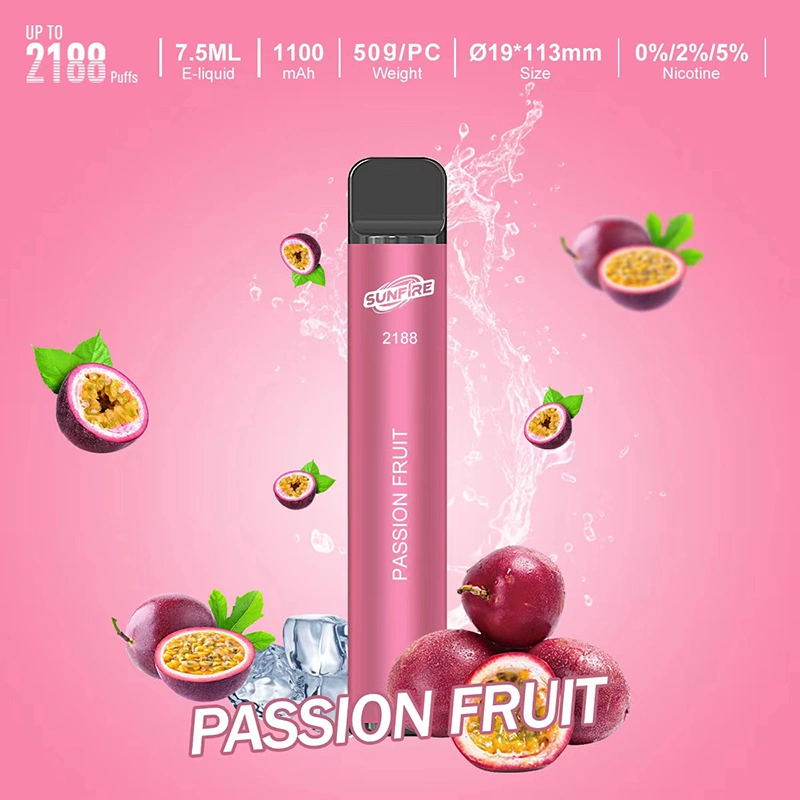 Nicotine Free E Cigarettes 2000puffs 7.5ml E Liquid Pod E Cig Sunfire Wholesale Disposable Vape Pen