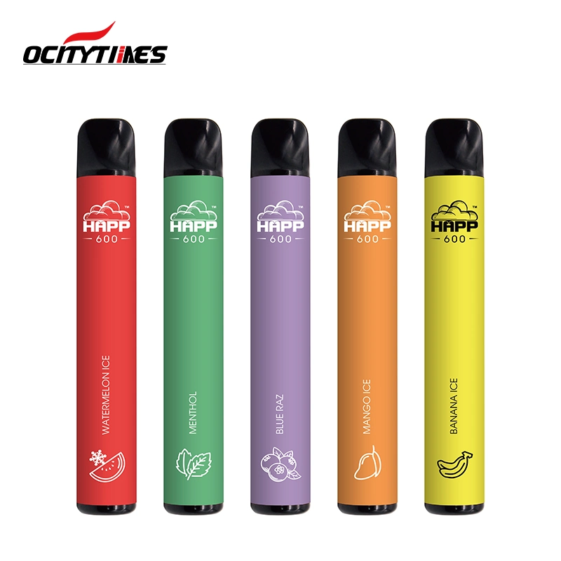 2022 Hottest Selling Europe E Cigarette Flavored Custom Logo Mesh Coil 600puffs Disposable Vape